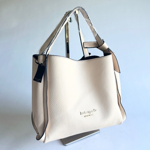 New Kate Spade Light Pink Faux Pebble Leather Small Tote - Picture 2 of 13